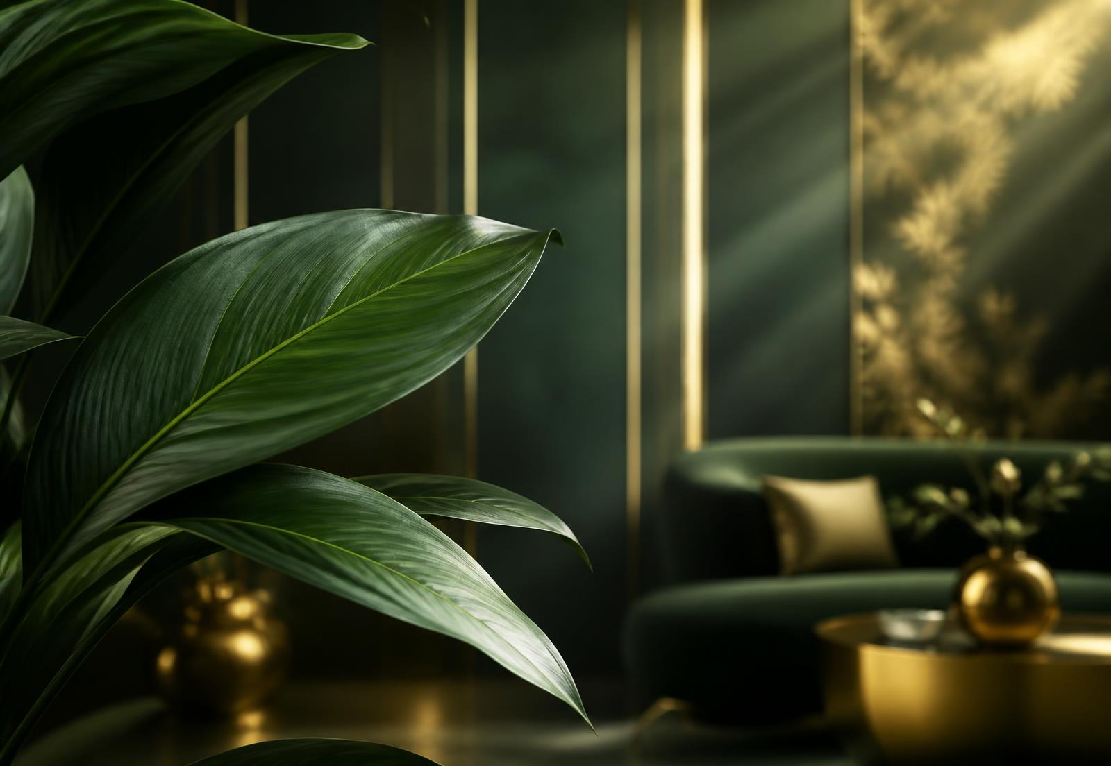 Calm botanical light inside the Zenvya wellness clinic